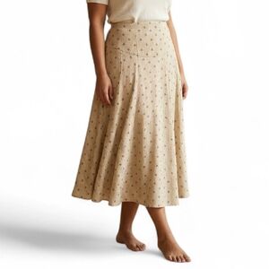 Sonya Ratay for San André Vintage Polka Dot Midi Skirt